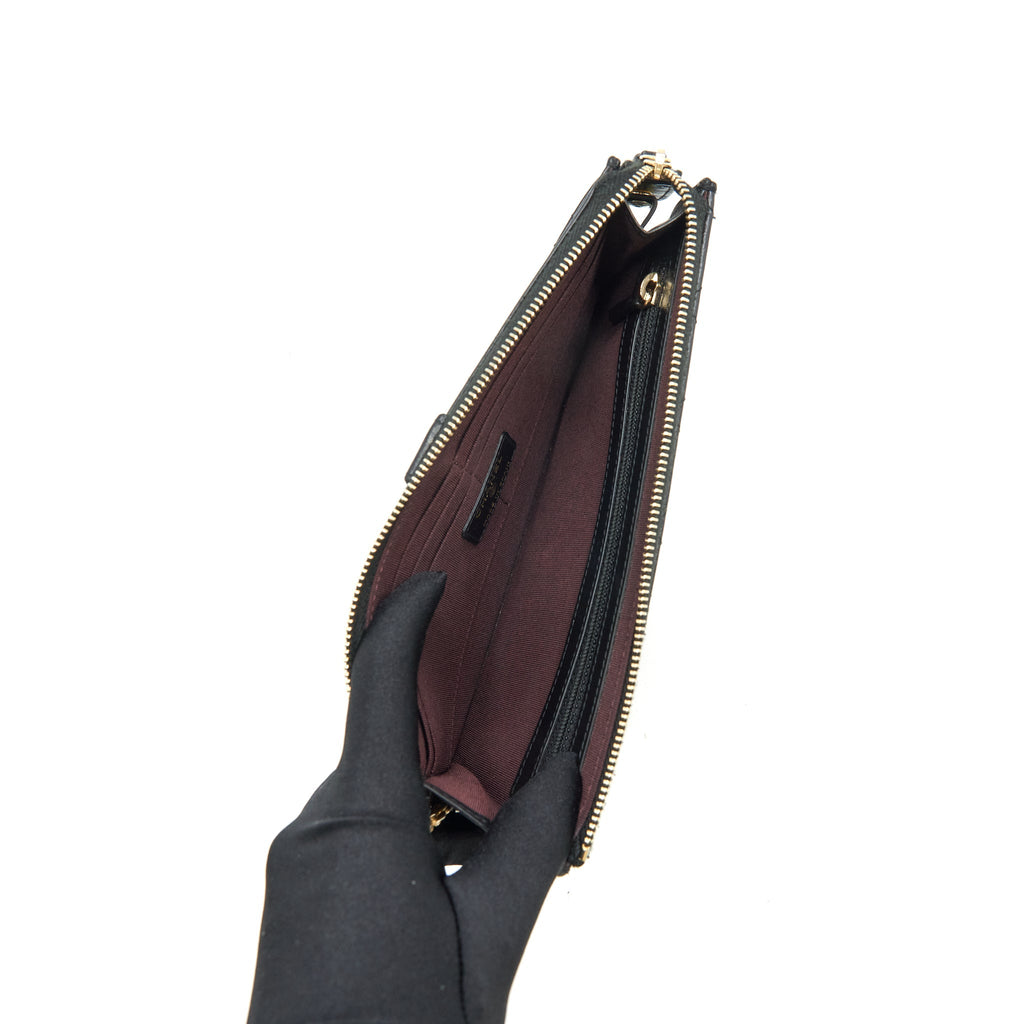 Chanel Reissue Zippy Pouch Quilted Calfskin Black Ruthenium