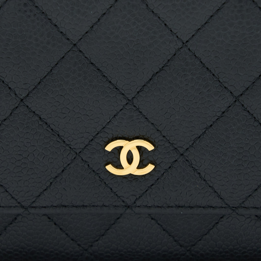 Chanel Classic Wallet On Chain Caviar Black