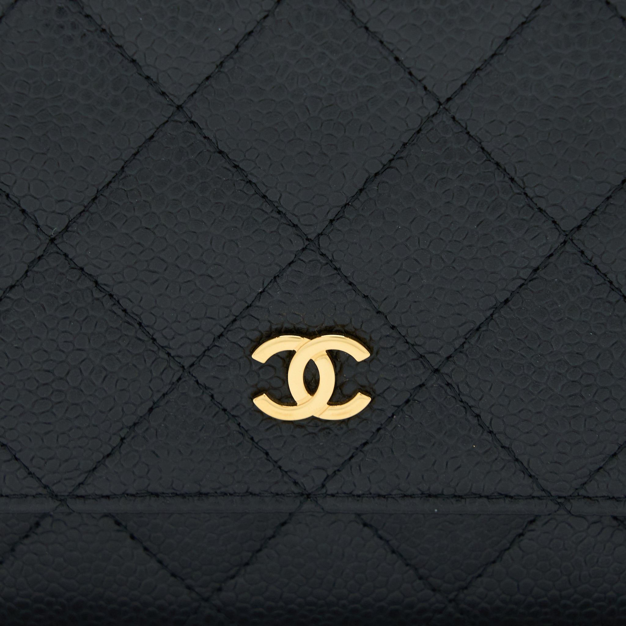 Chanel Classic Wallet On Chain Caviar Black