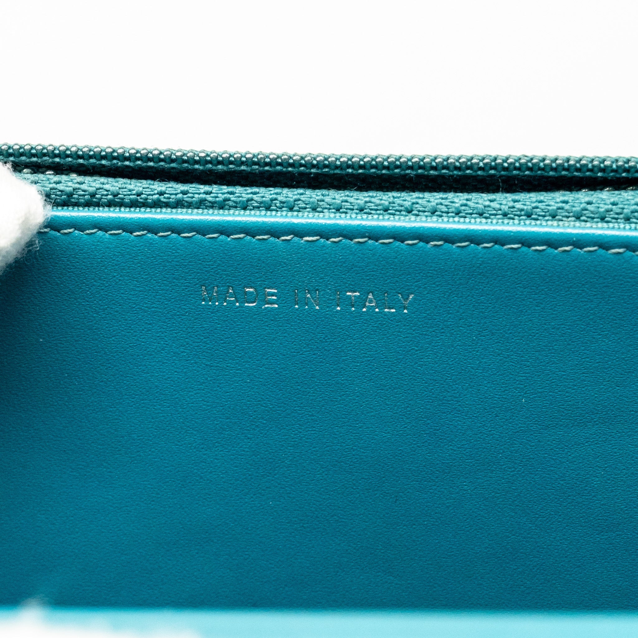 Chanel Boy Wallet on Chain Patent Green