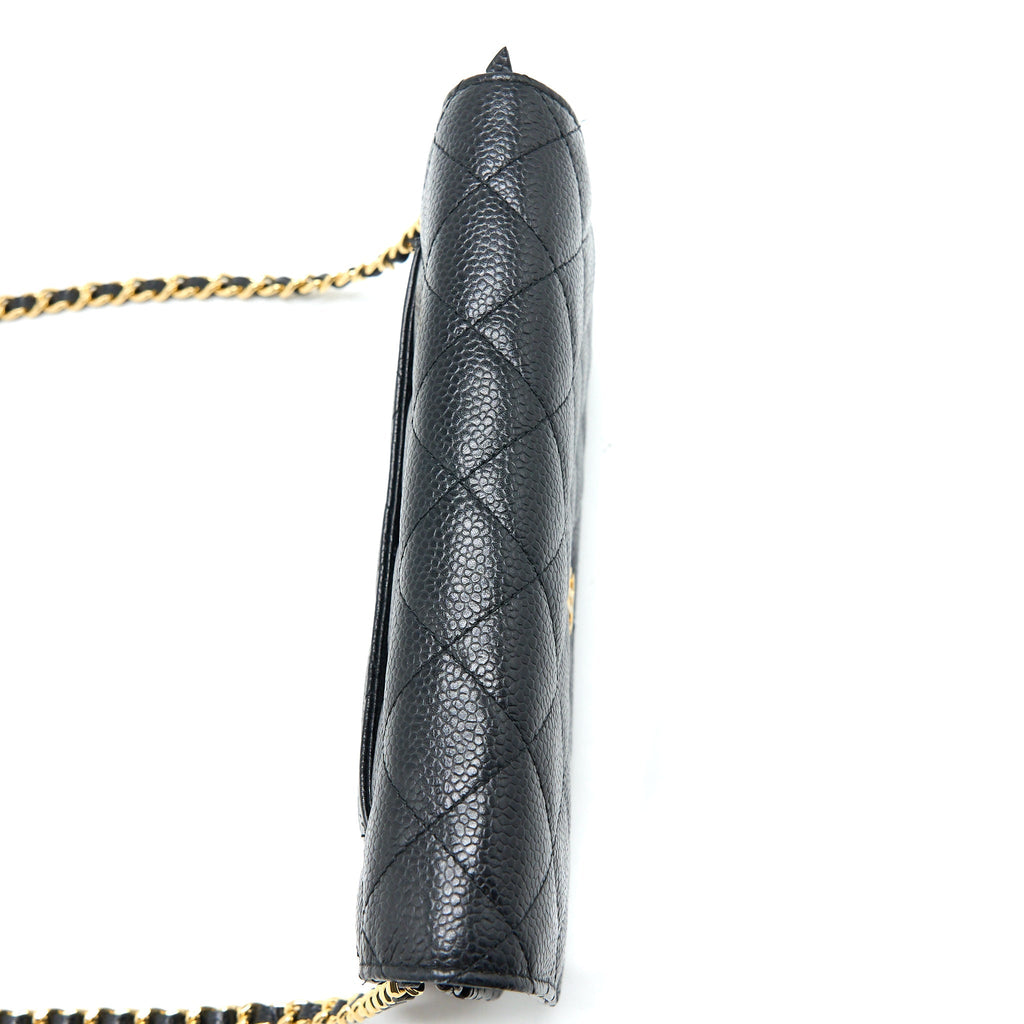 Chanel Classic Wallet On Chain Caviar Black