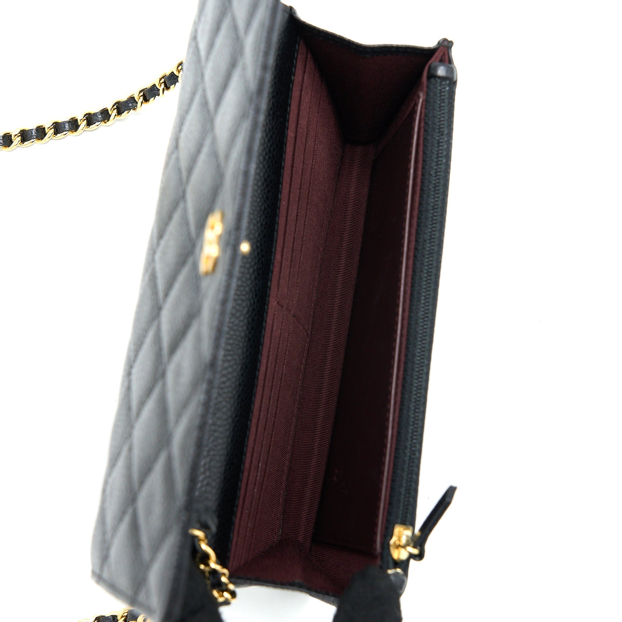 Chanel Classic Wallet On Chain Caviar Black