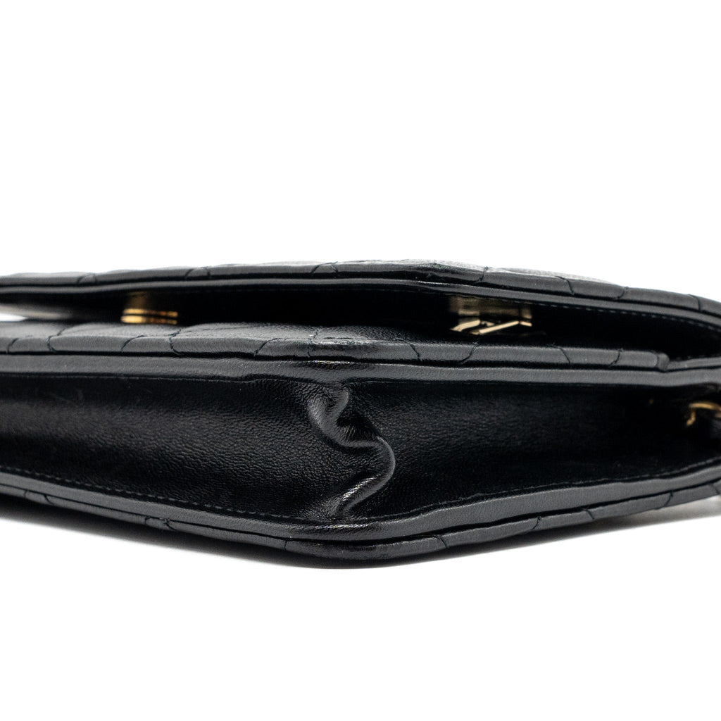 Chanel Classic Wallet On Chain With Charms Lambskin Black