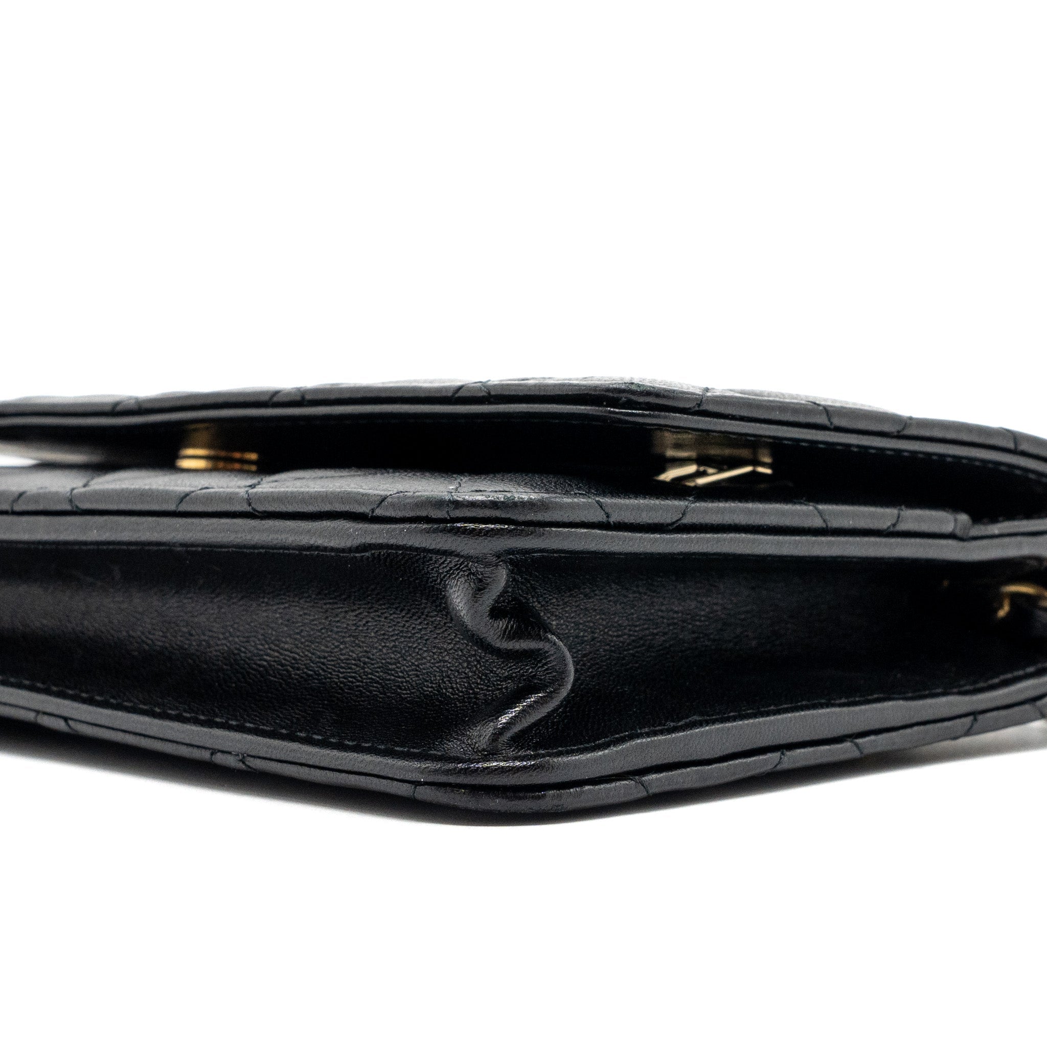 Chanel Classic Wallet On Chain With Charms Lambskin Black