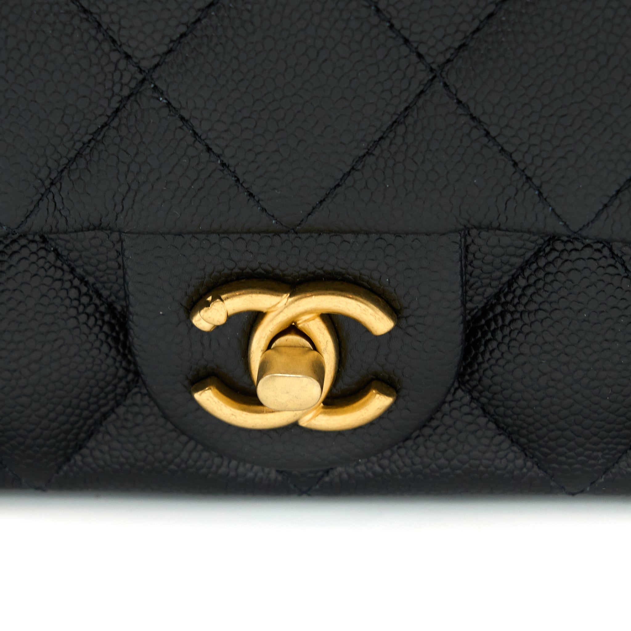 Chanel 23P Mini Coco Love Flap Bag Caviar Black  (Microchip)