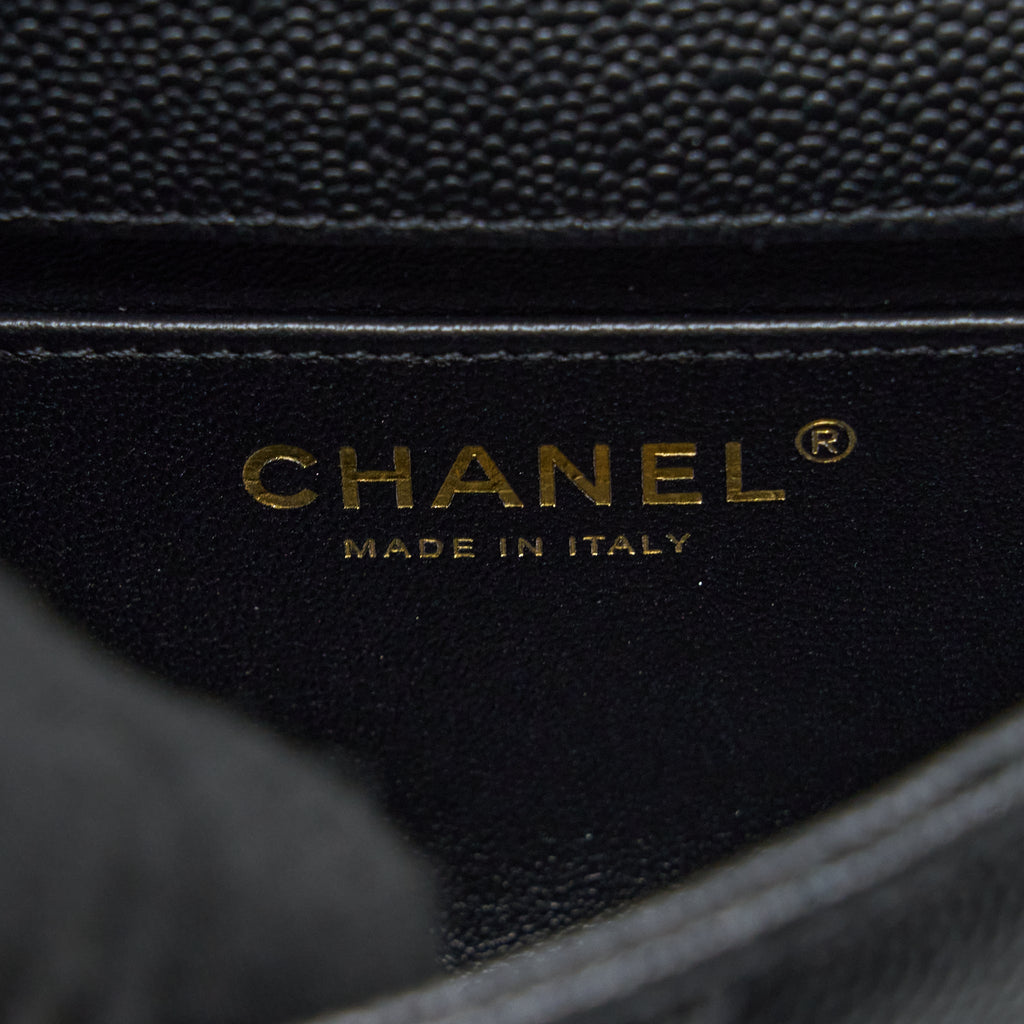 Chanel 23P Mini Coco Love Flap Bag Caviar Black  (Microchip)
