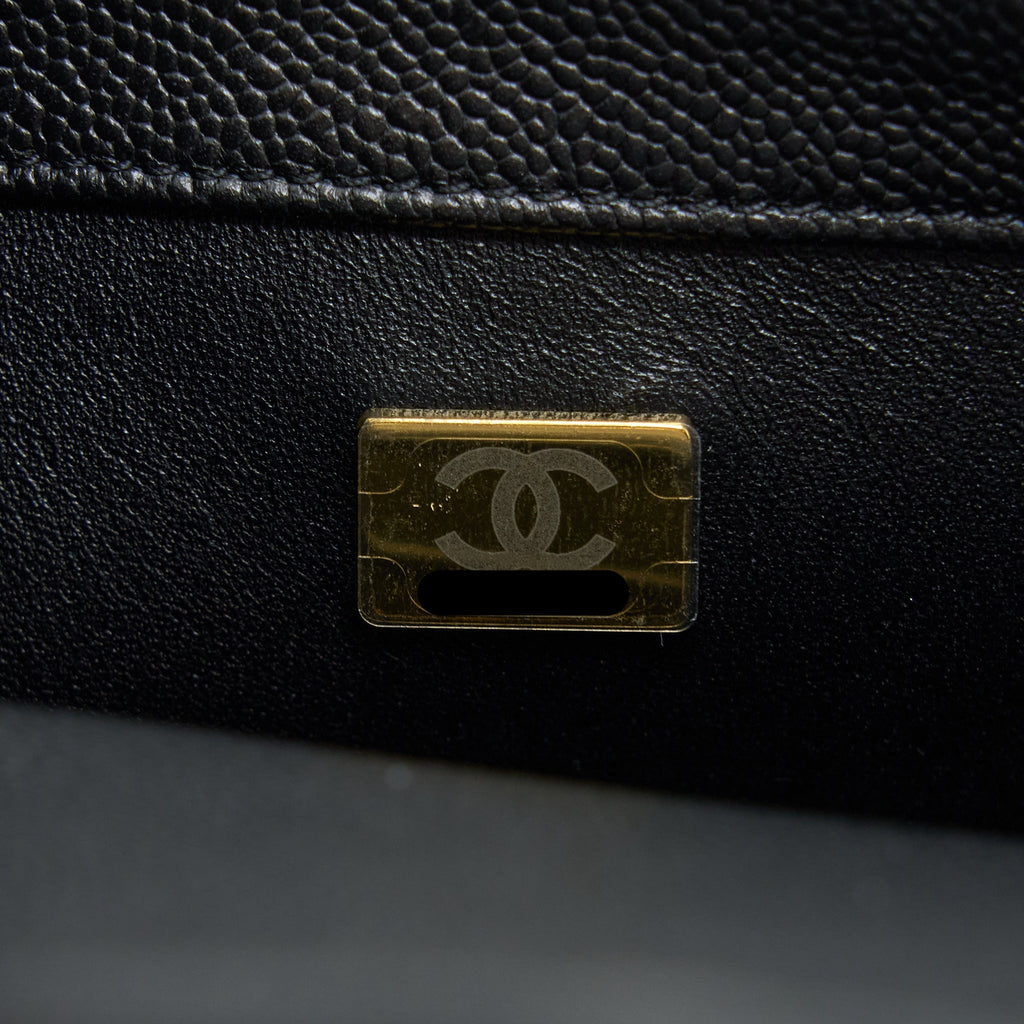Chanel 23P Mini Coco Love Flap Bag Caviar Black  (Microchip)