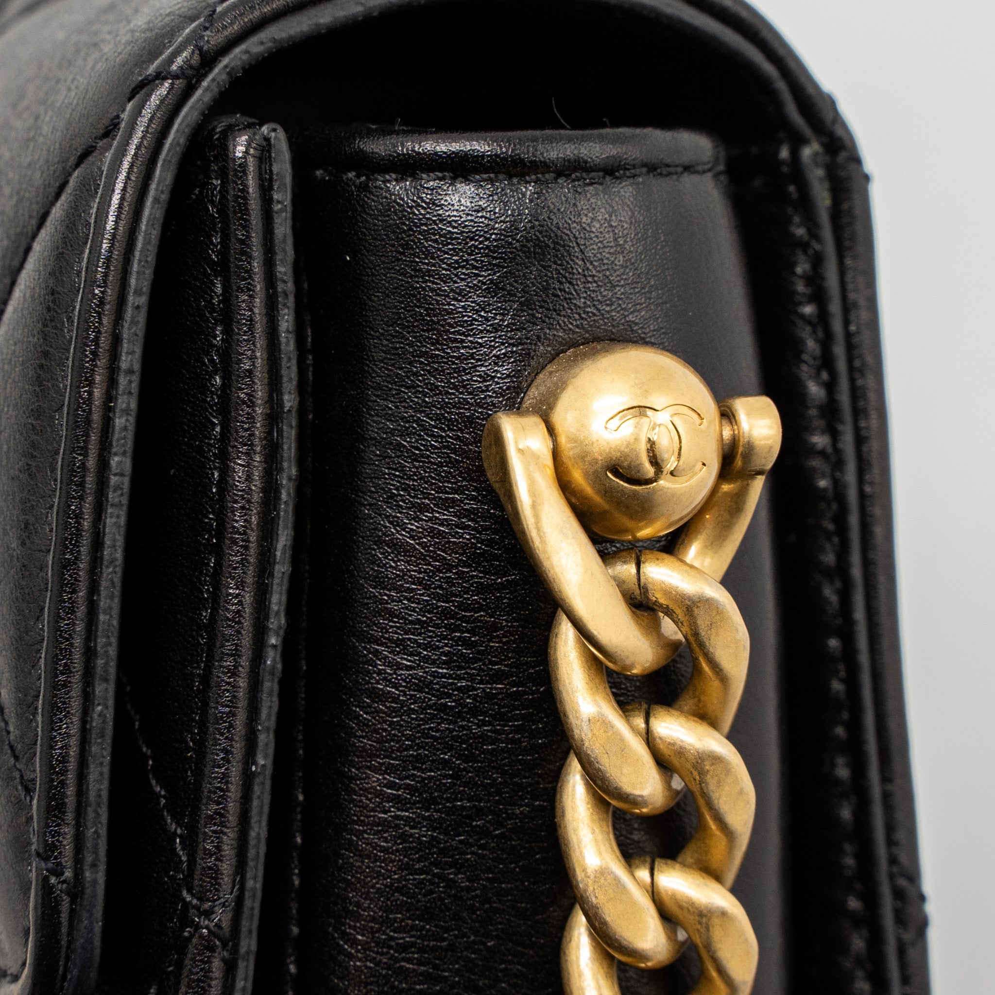 Chanel Messenger Bag Calfskin Black