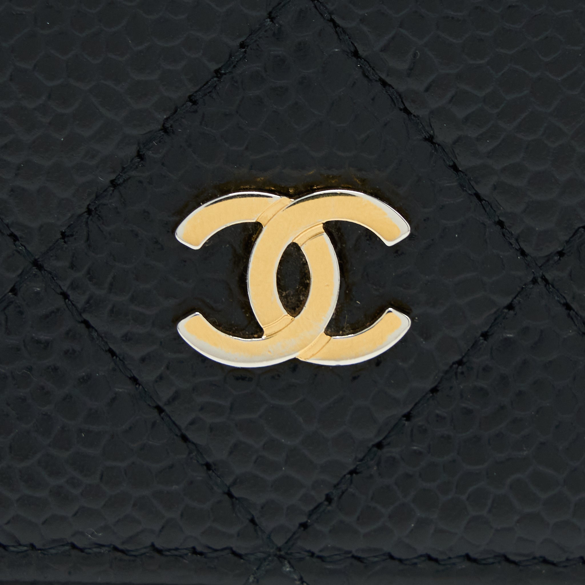Chanel Classic Long Wallet Caviar Black L