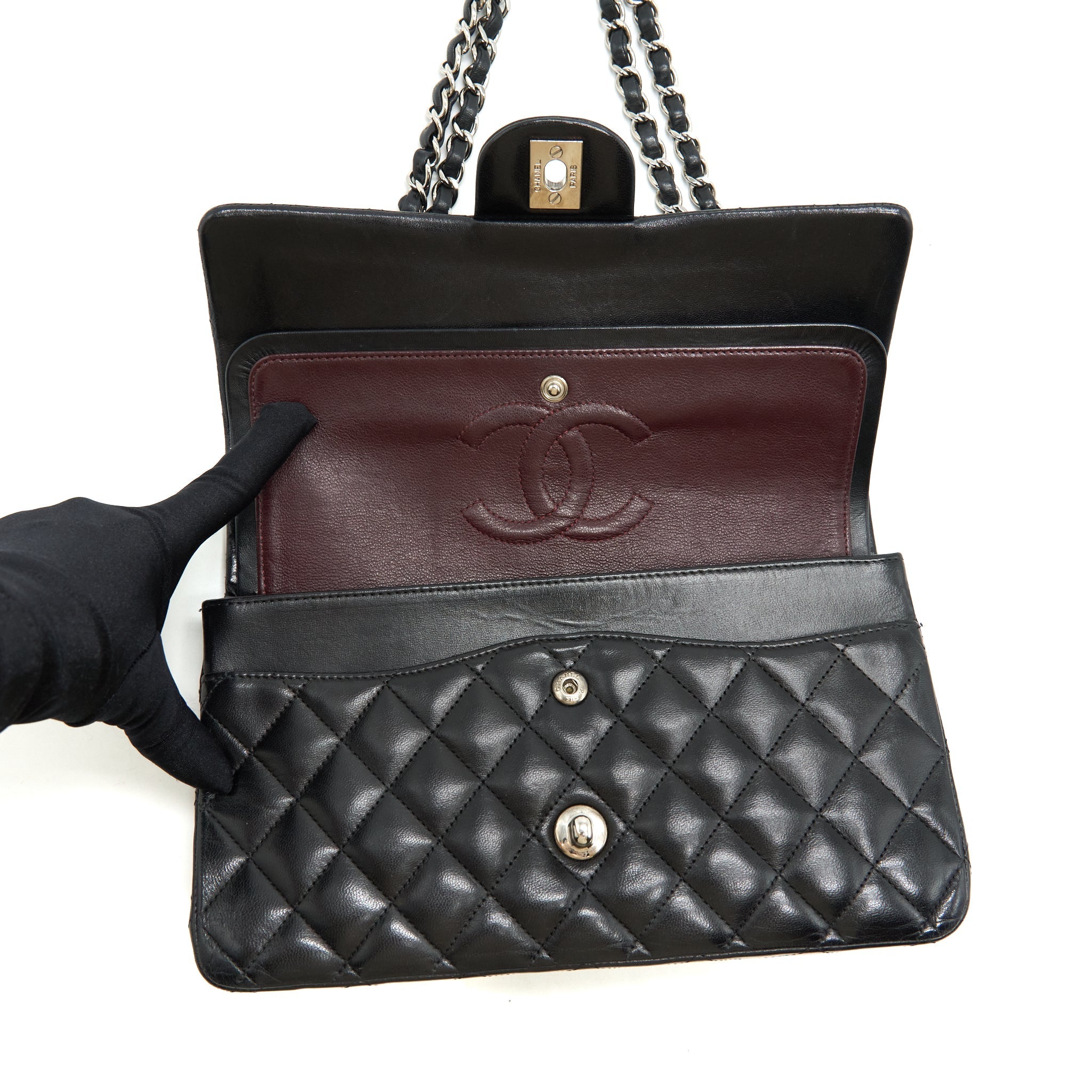 Chanel Medium Classic Flap Bag Lambskin Black