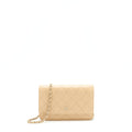 Chanel Classic Wallet On Chain Lambskin Beige L（Microchip）