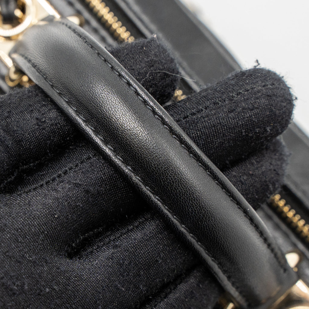 Chanel Trendy CC Top Handle Vanity Bag Lambskin Black