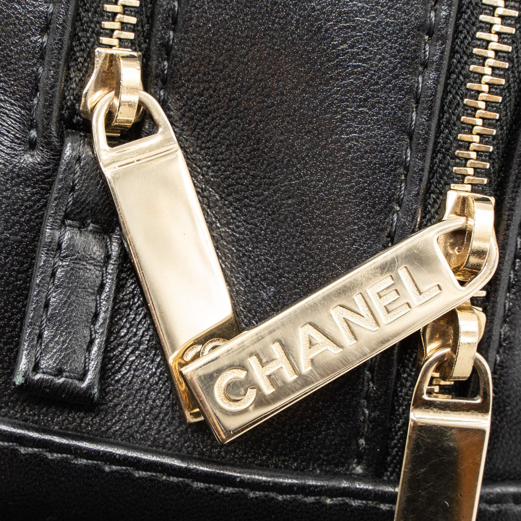Chanel Trendy CC Top Handle Vanity Bag Lambskin Black