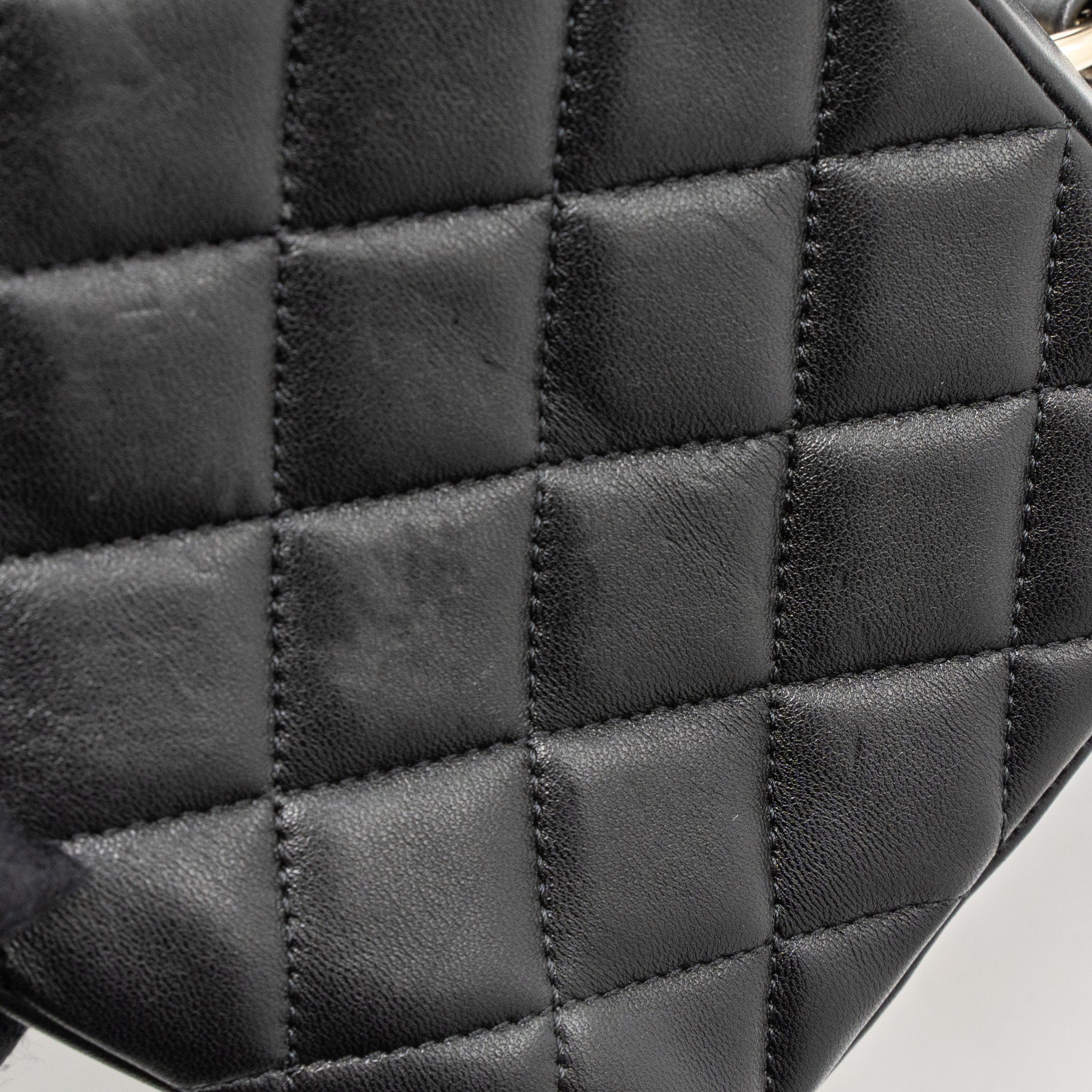 Chanel Trendy CC Top Handle Vanity Bag Lambskin Black