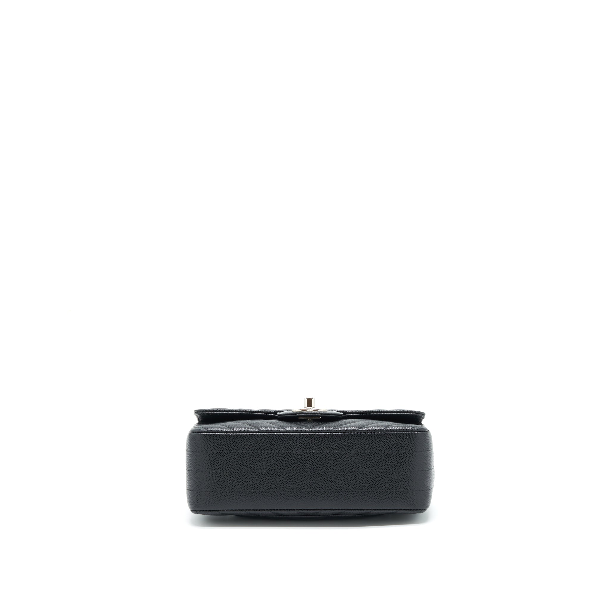 Chanel Chevron Mini Rectangular Flap Bag Caviar Black