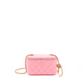 Chanel 22S Pearl Crush Long Vanity With Chain Lambskin Pink