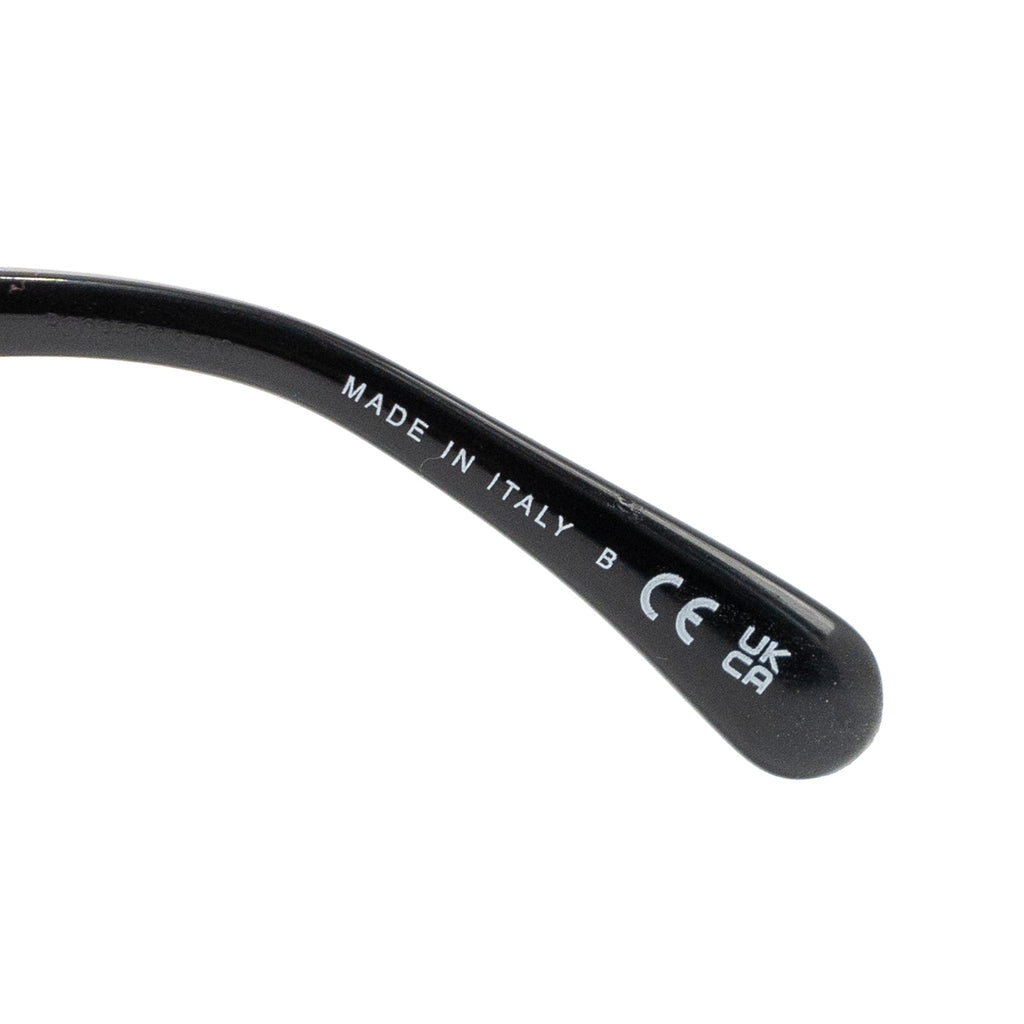 Chanel letter and cc logo sunglasses black / white