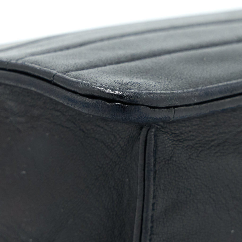 Chanel Vintage Kelly Flap Bag Lambskin Black