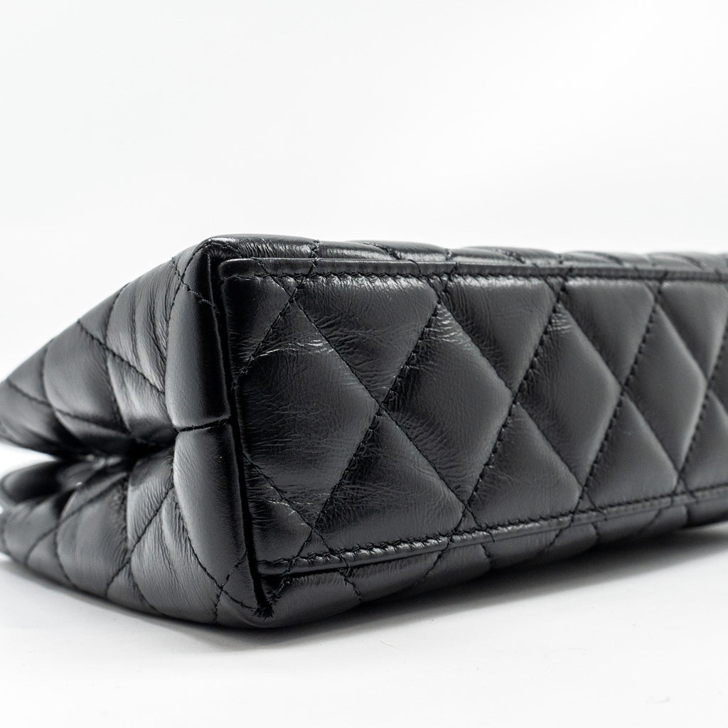 Chanel Mini Kelly Shopping Tote Bag Calfskin Black  (Microchip)
