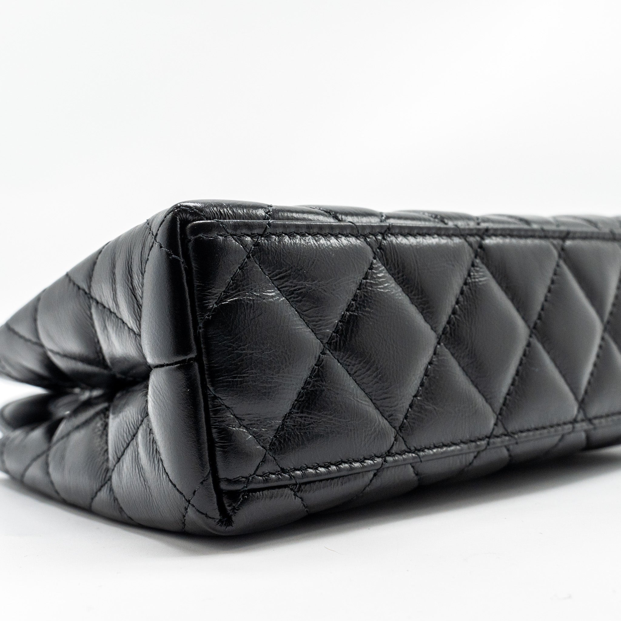 Chanel Mini Kelly Shopping Tote Bag Calfskin Black  (Microchip)
