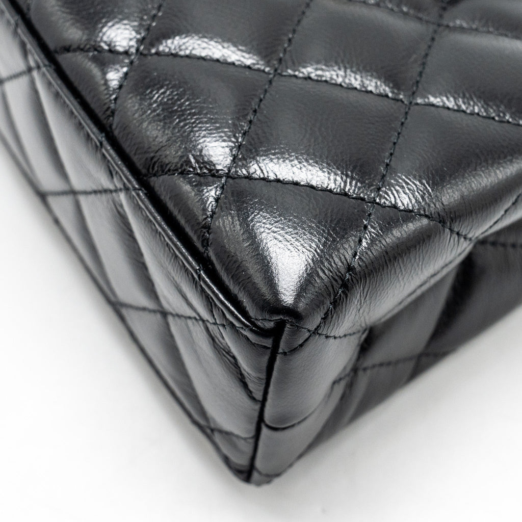 Chanel Mini Kelly Shopping Tote Bag Calfskin Black  (Microchip)