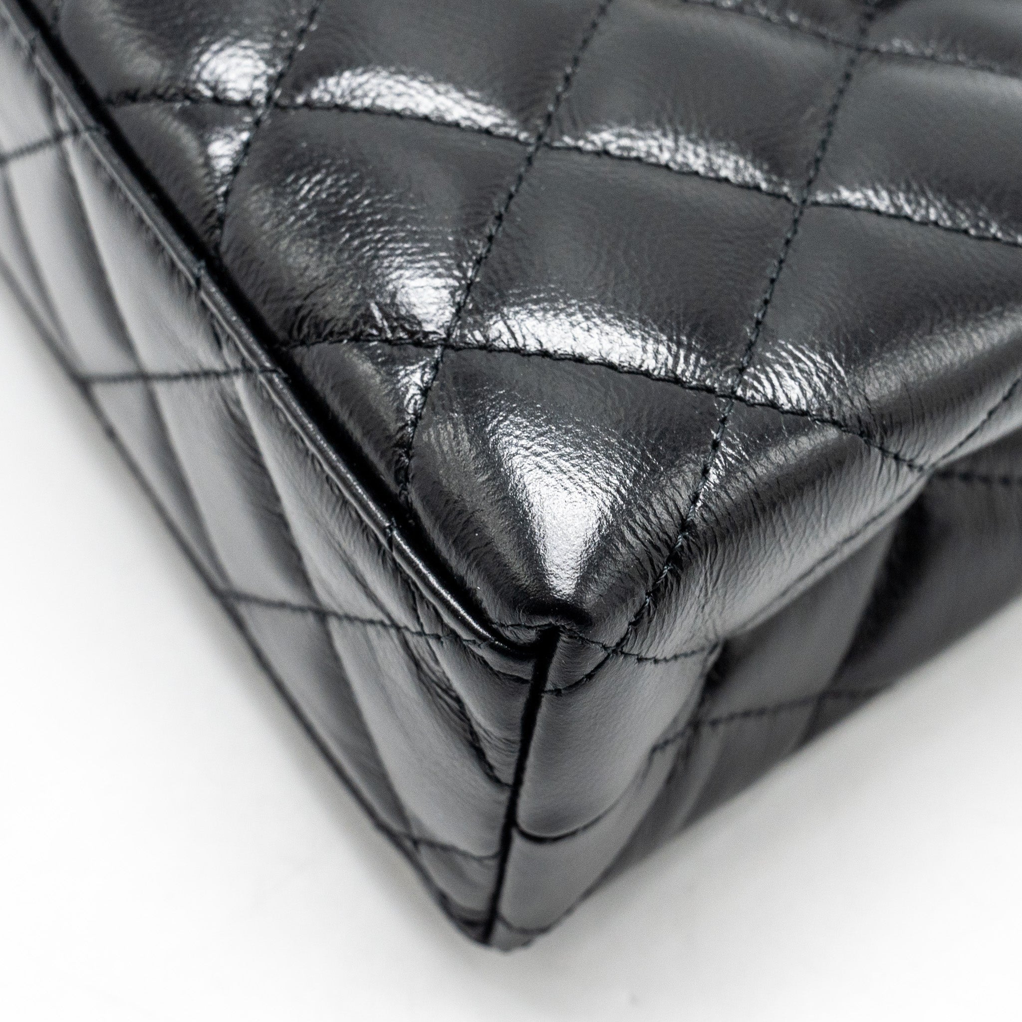 Chanel Mini Kelly Shopping Tote Bag Calfskin Black  (Microchip)