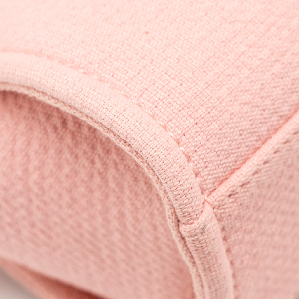 Chanel Deauville Pm Tote Bag Canvas Pink  (microchip)