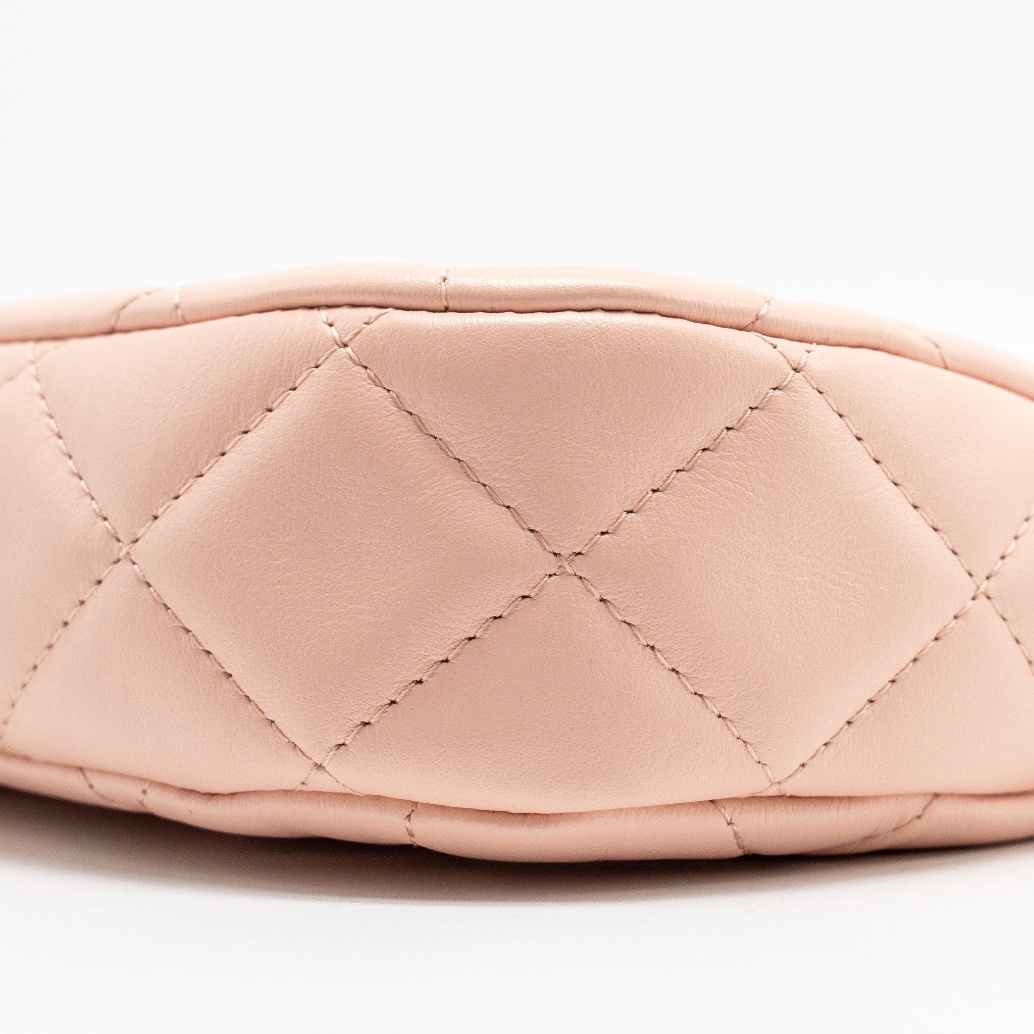 Chanel 23K Small Hobo Bag Calfskin Pink  (microchip)