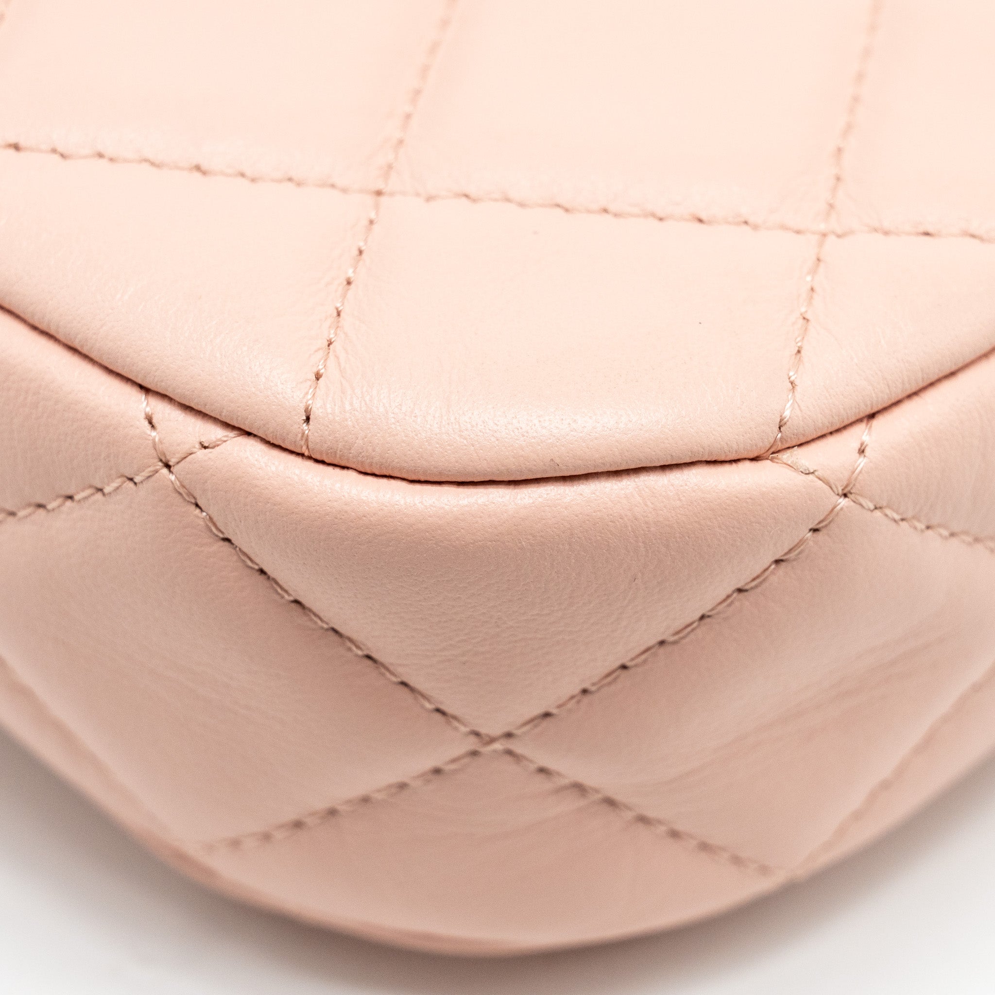 Chanel 23K Small Hobo Bag Calfskin Pink  (microchip)
