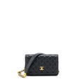 Chanel 22A Wallet On Chain Caviar Black  (Microchip)
