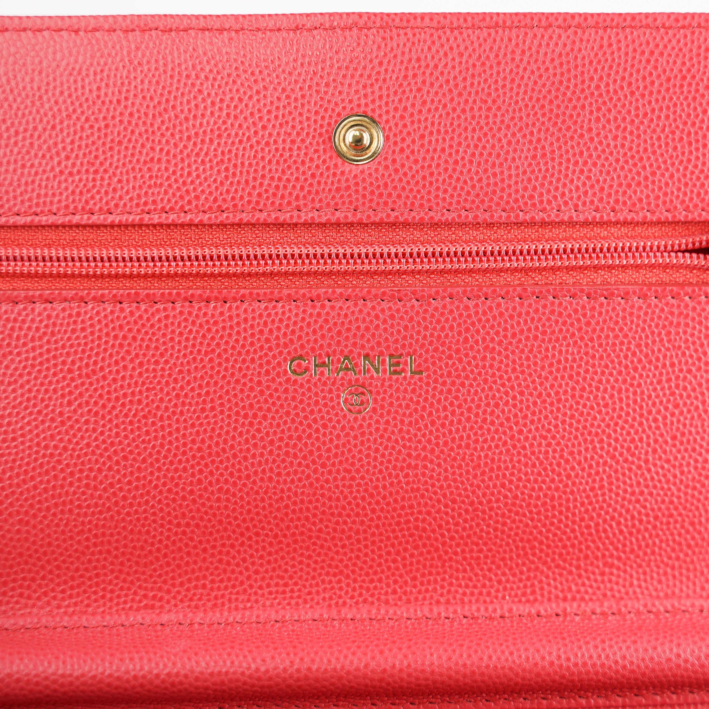 ITEM 23 - Chanel Matelasse Caviar Wallet On Chain WOC Pink HOLD BC