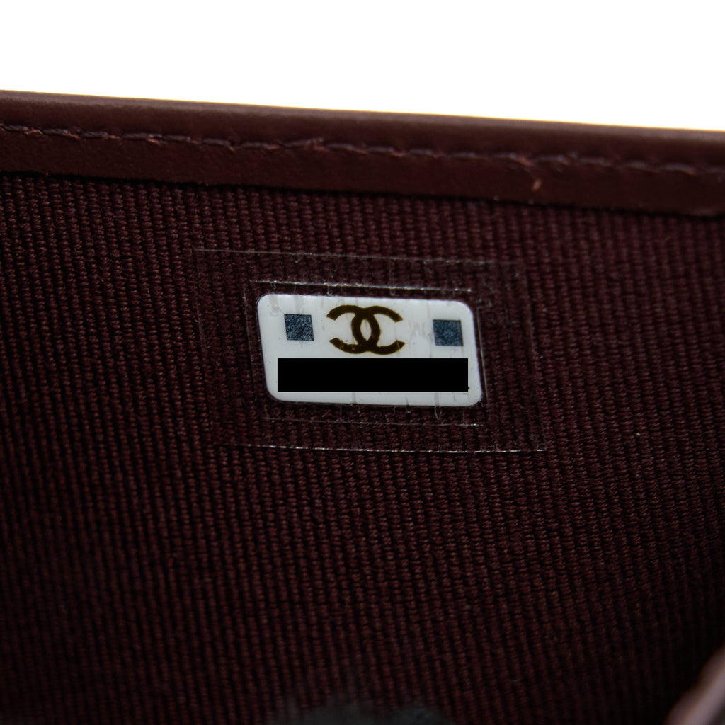 Chanel Small Classic Compact Wallet Caviar Black  (Microchip)