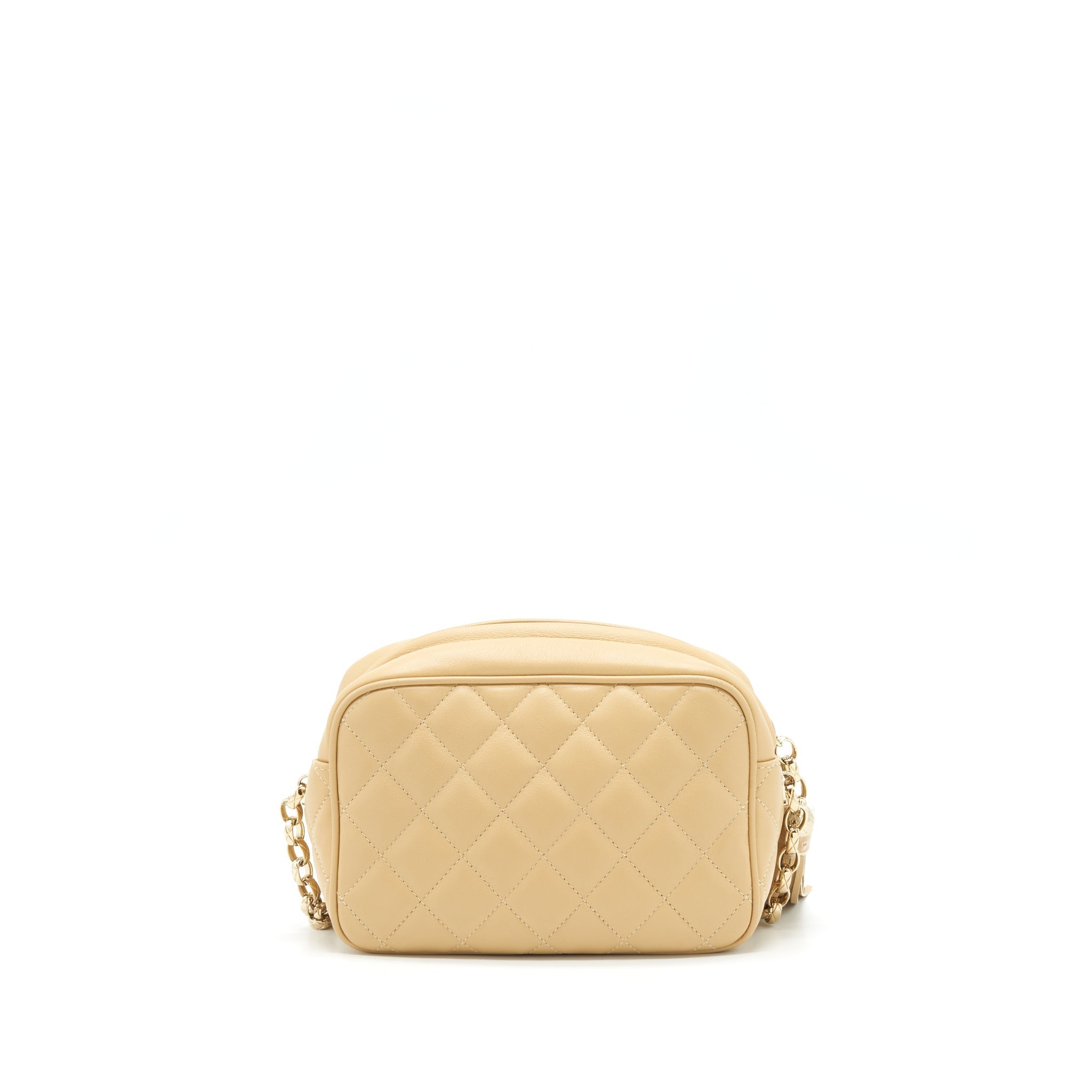 Chanel Camera Bag Lambskin Beige L