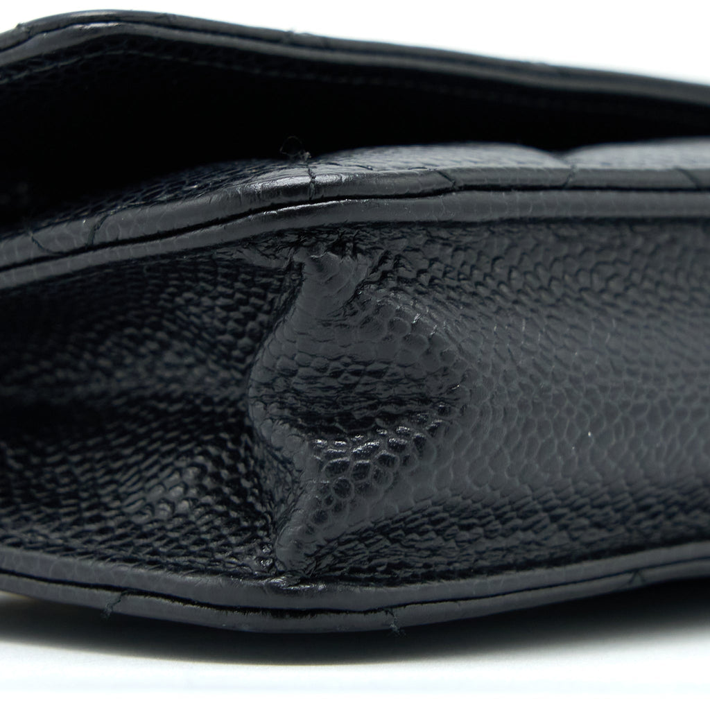 Chanel Classic Wallet On Chain Caviar Black