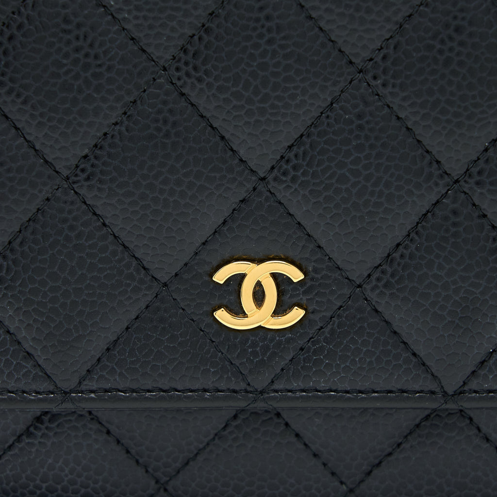 Chanel Classic Wallet On Chain Caviar Black