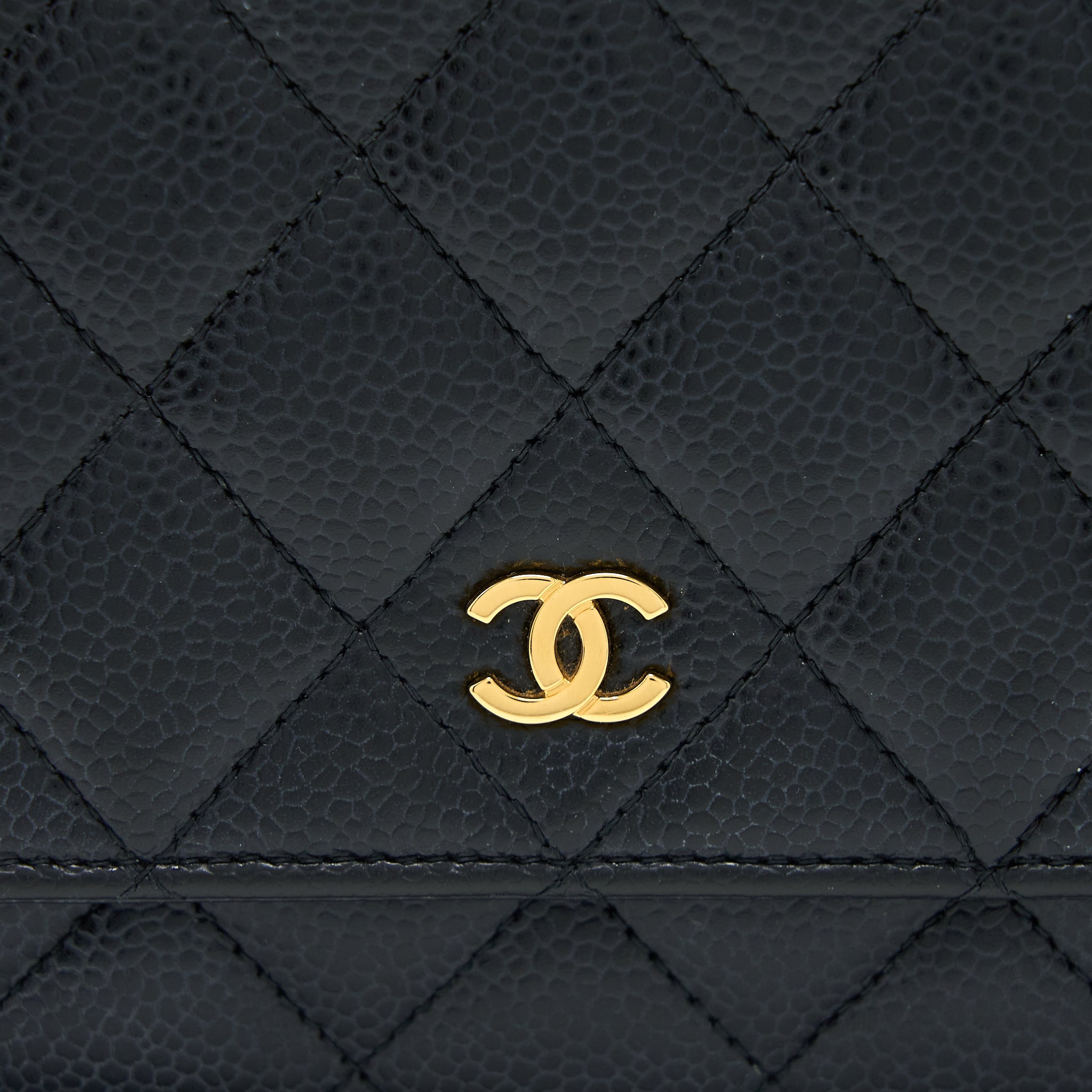 Chanel Classic Wallet On Chain Caviar Black