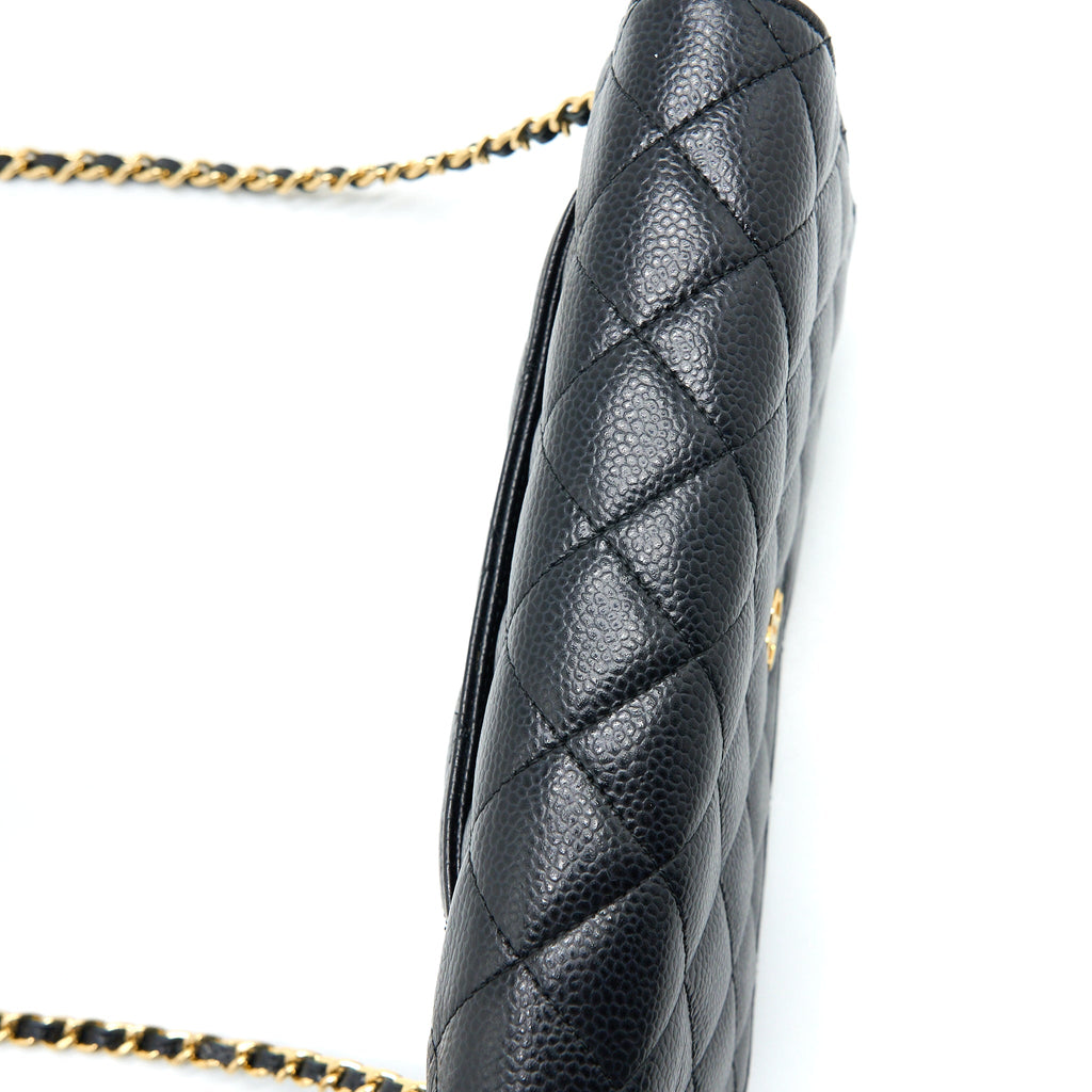 Chanel Classic Wallet On Chain Caviar Black