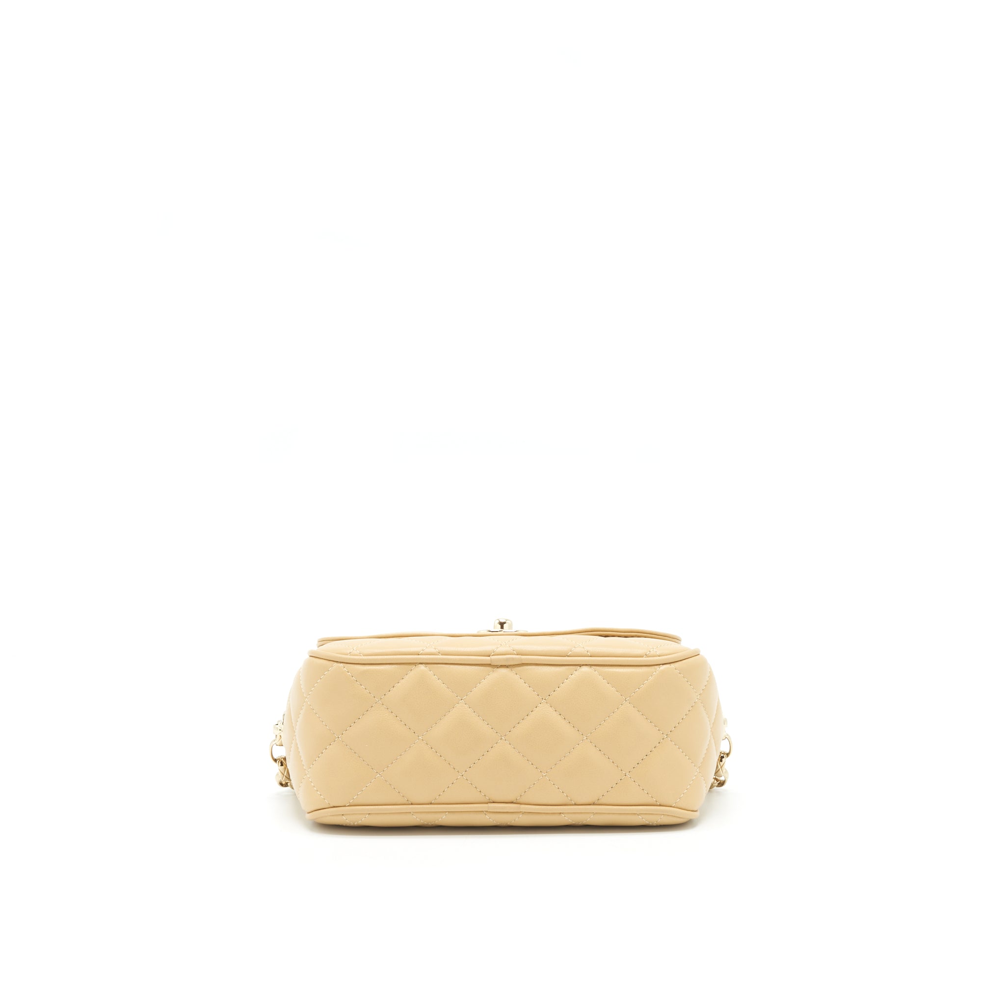 Chanel Camera Bag Lambskin Beige L
