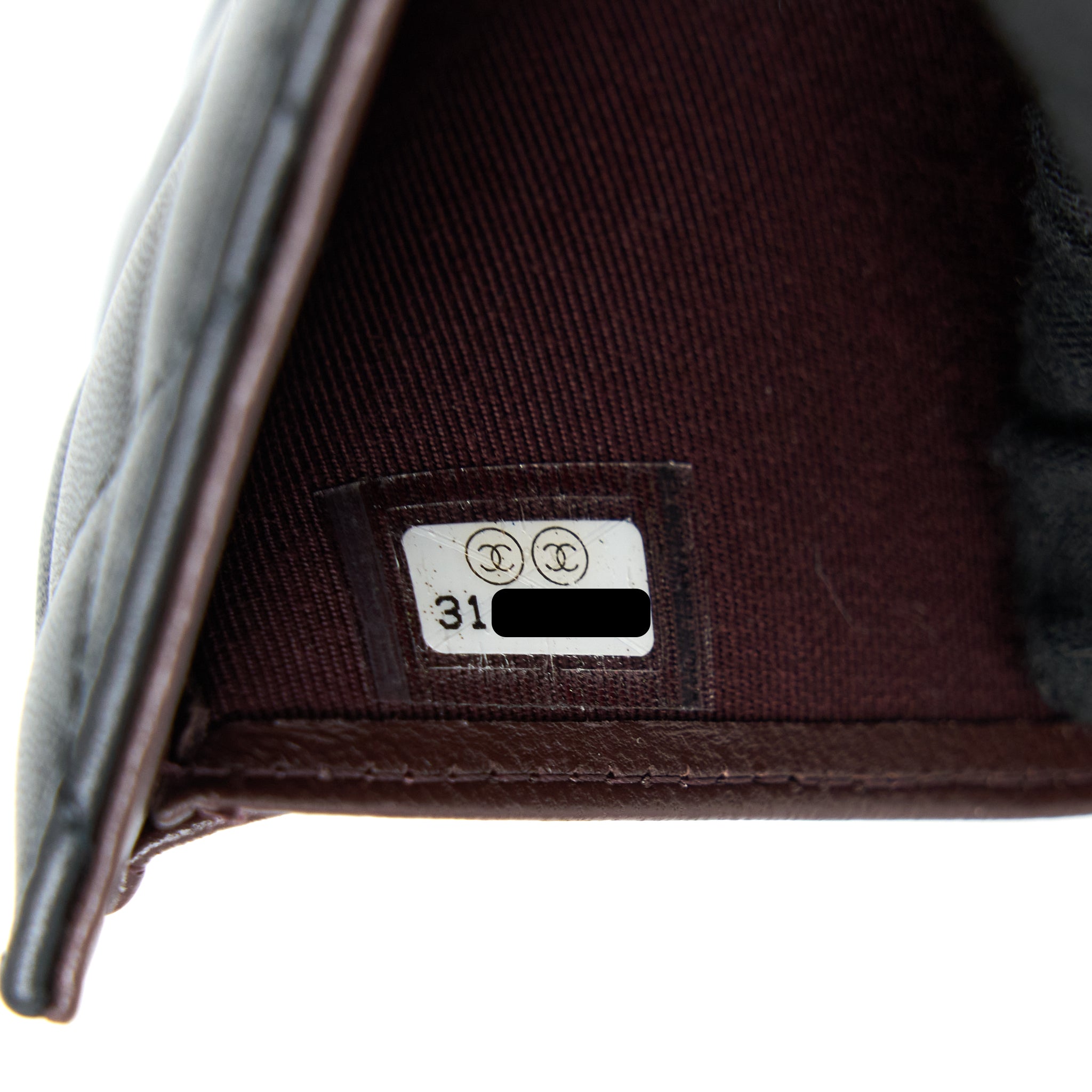 Chanel Small Classic Compact Wallet Lambskin Black