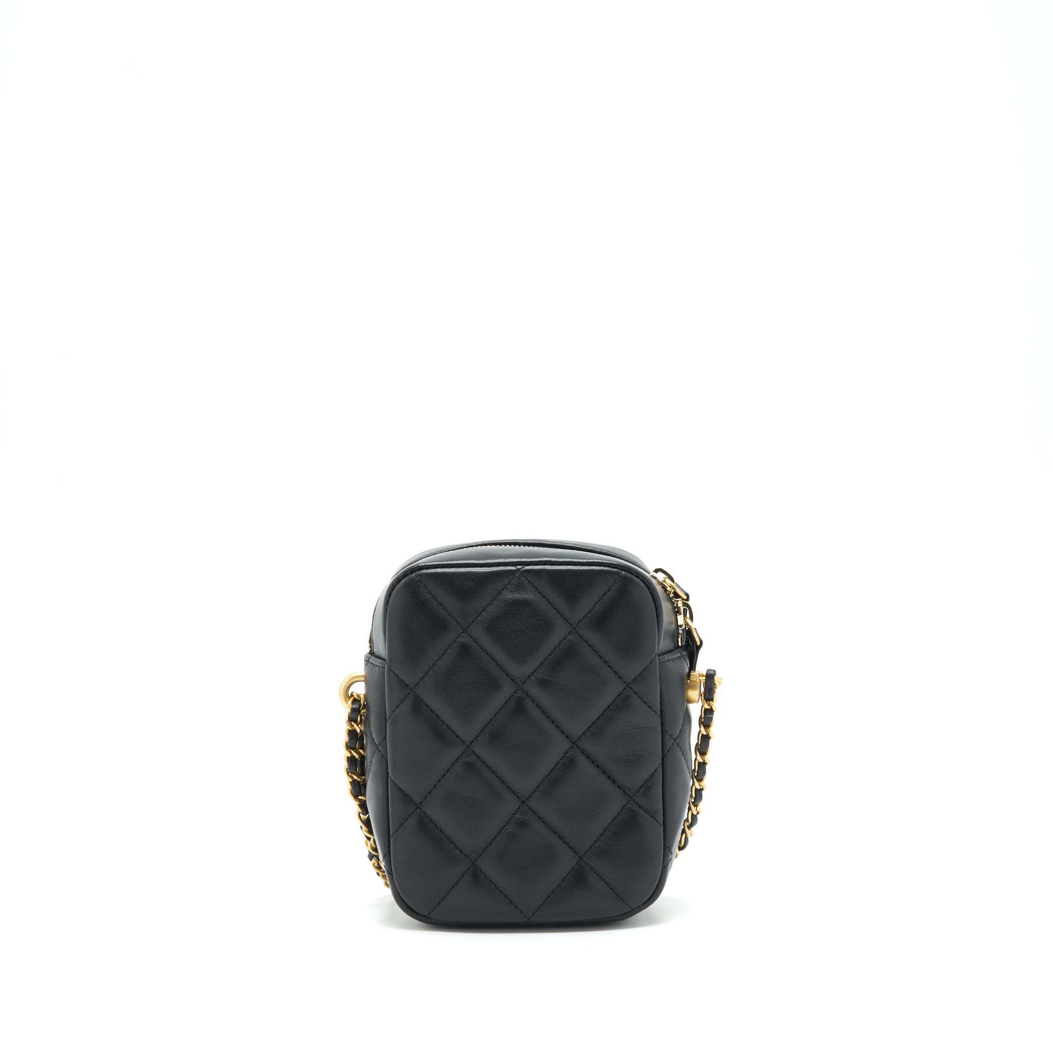 Chanel 22C My Perfect Mini Camera Case Lambskin Black