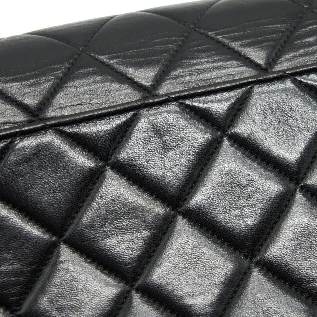 Chanel Vintage Medium Diana Flap Bag Lambskin Black