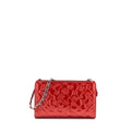 Chanel Vintage Leather Charm Printed Chain Shoulder Bag Red