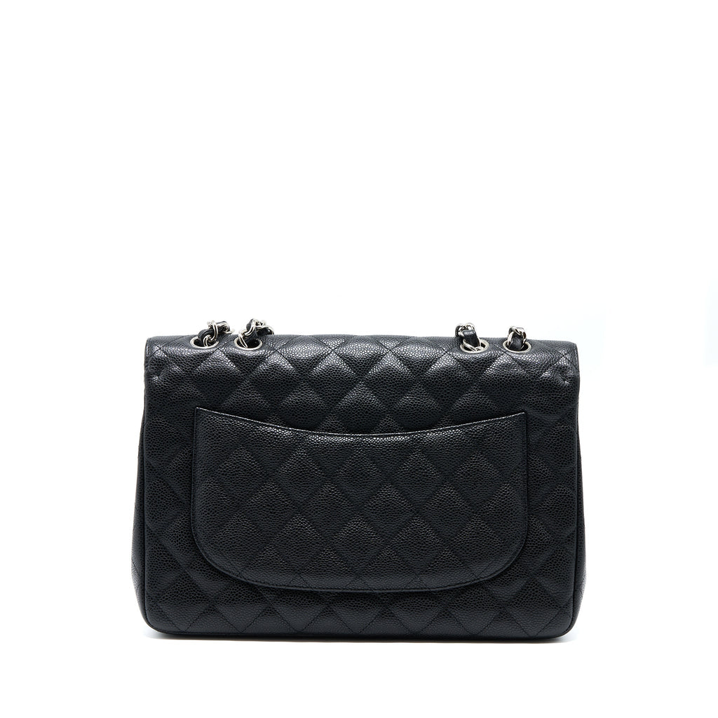 Chanel Jumbo Single Flap Bag Caviar Black