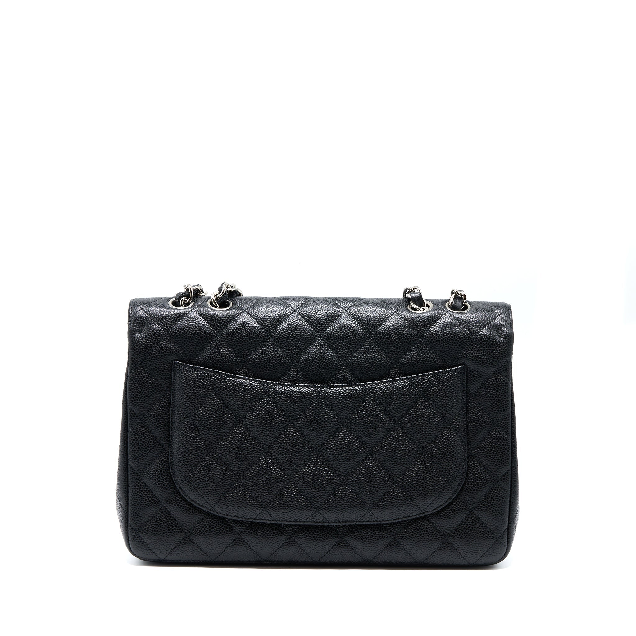 Chanel Jumbo Single Flap Bag Caviar Black