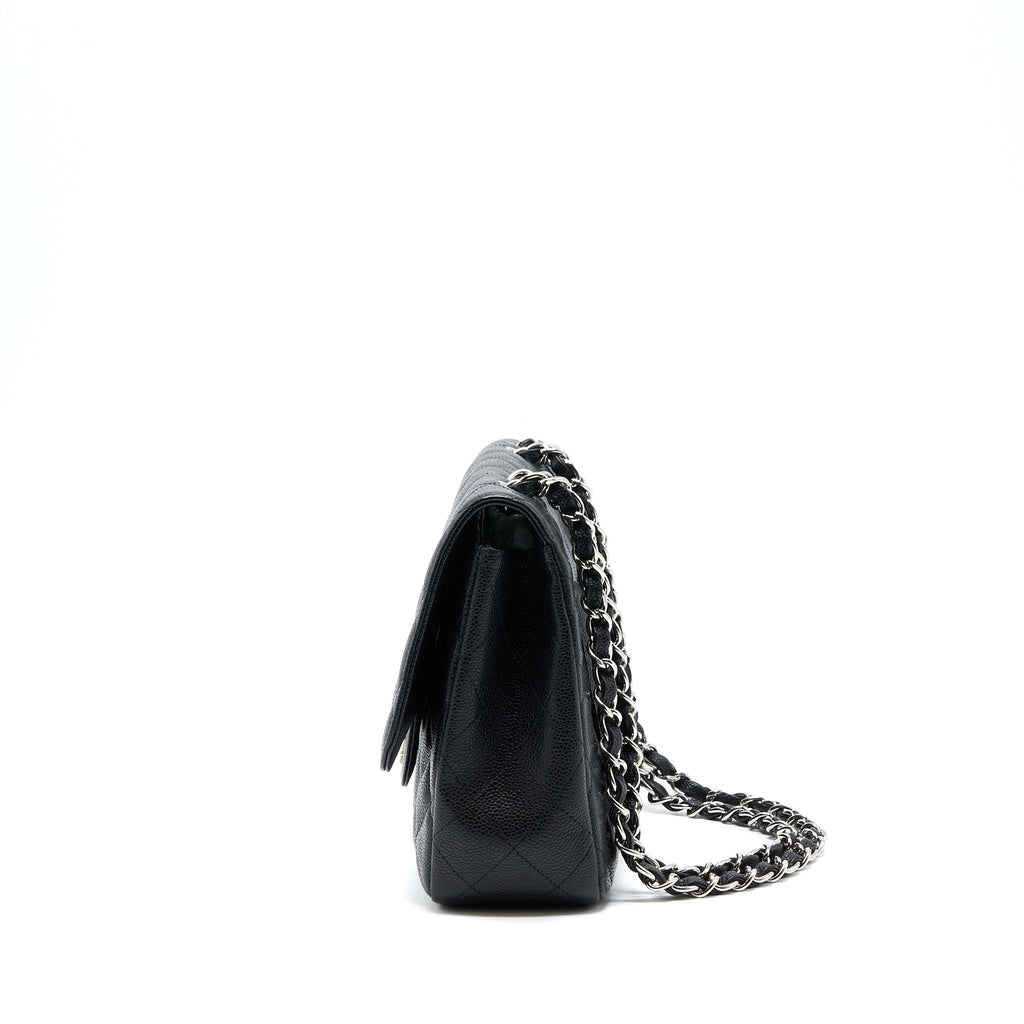 Chanel Jumbo Single Flap Bag Caviar Black