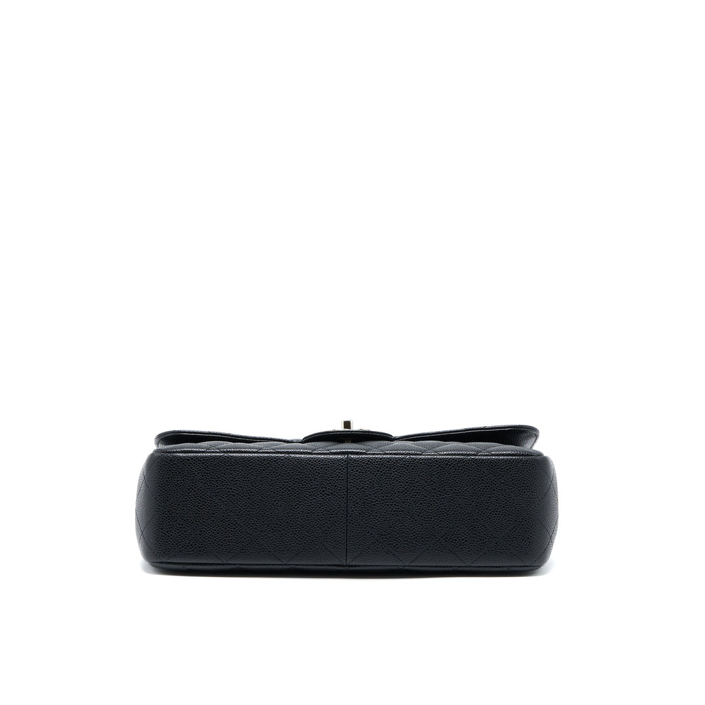 Chanel Jumbo Single Flap Bag Caviar Black