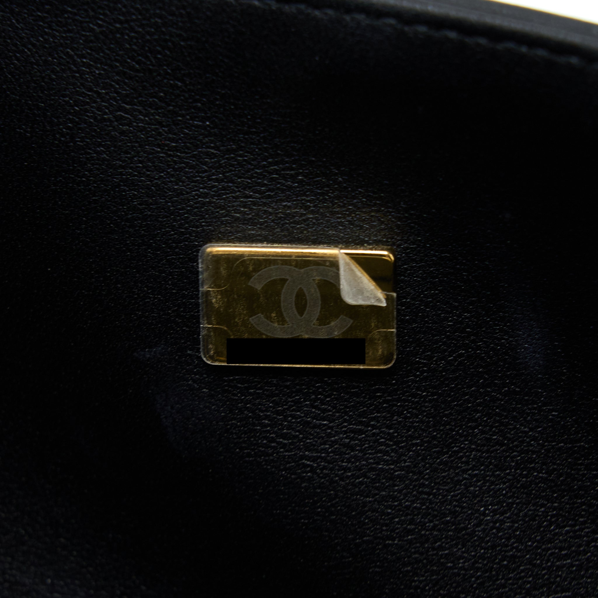 Chanel Medium Boy Bag Lambskin Black Brushed  (Microchip)