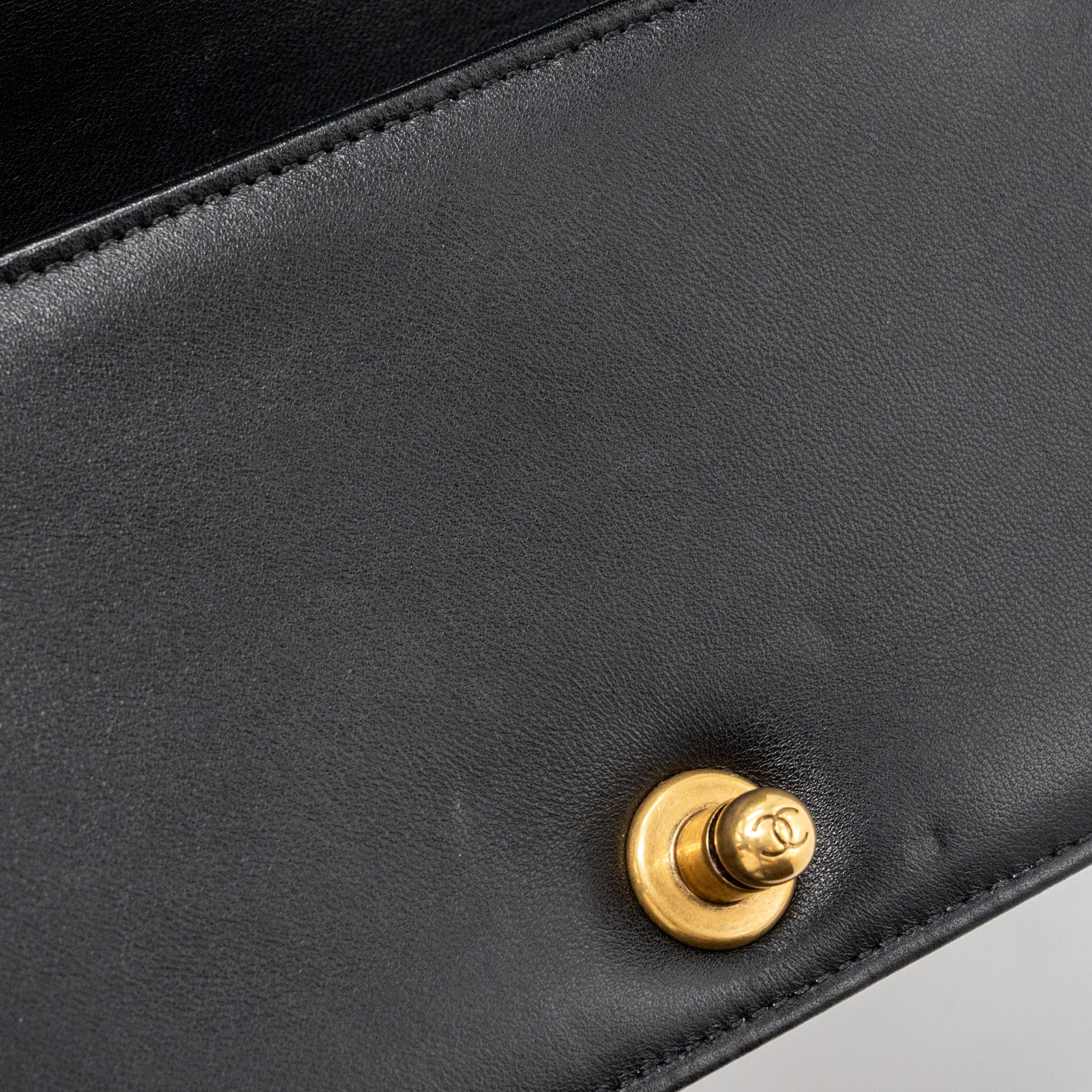 Chanel Small Boy Bag Rabbit Hair Limited Edition Lambskin Black
