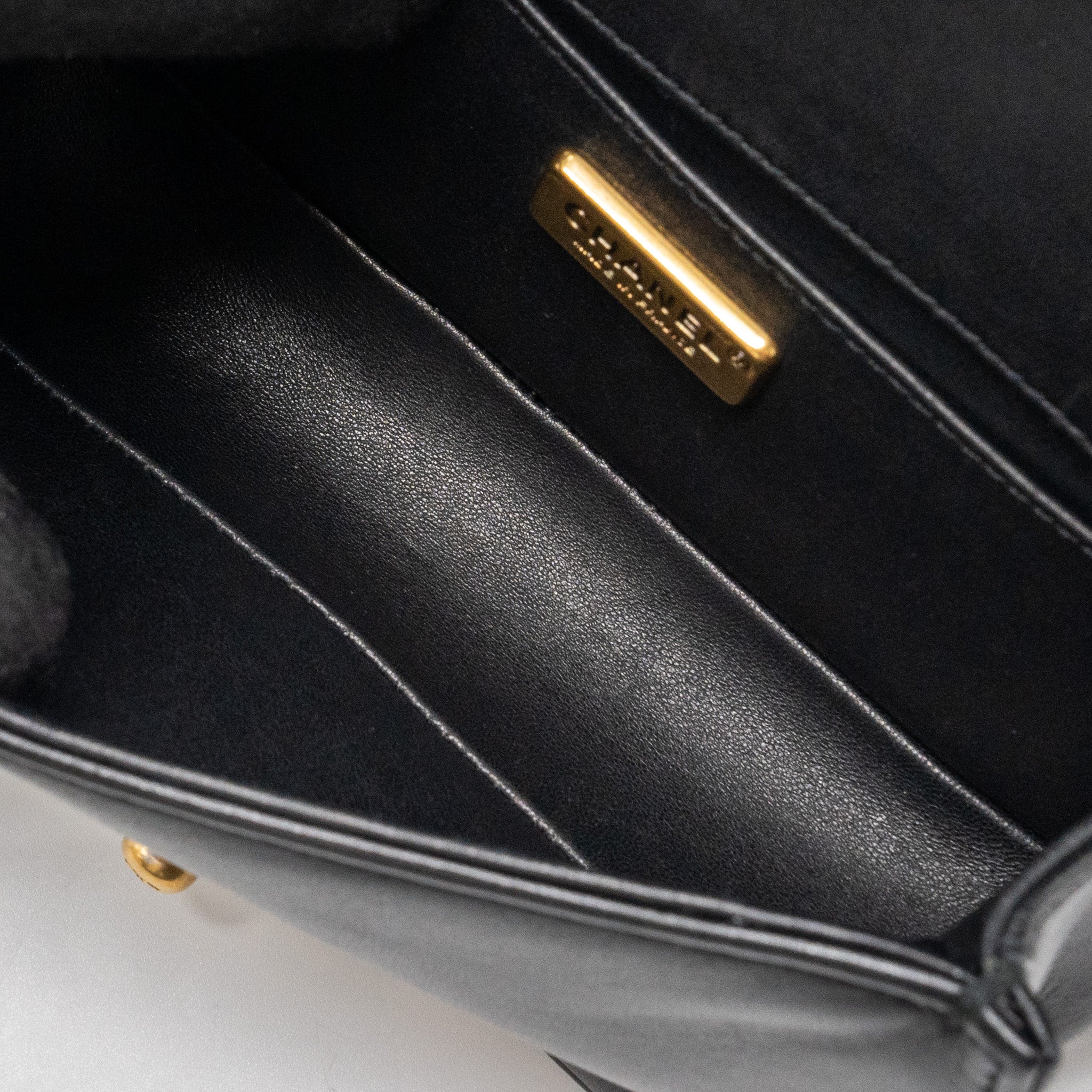 Chanel Small Boy Bag Rabbit Hair Limited Edition Lambskin Black