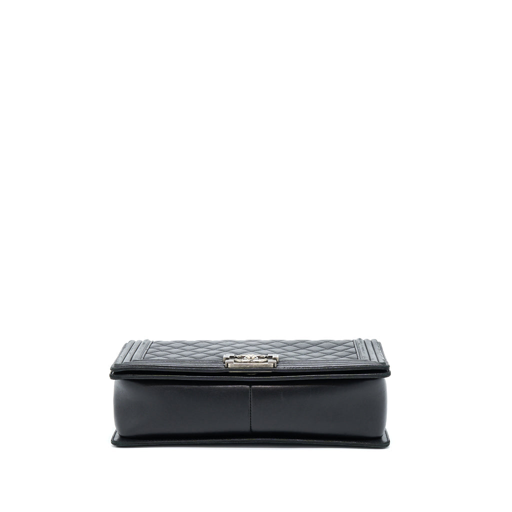 Chanel Medium Boy Bag Lambskin Black Ruthenium